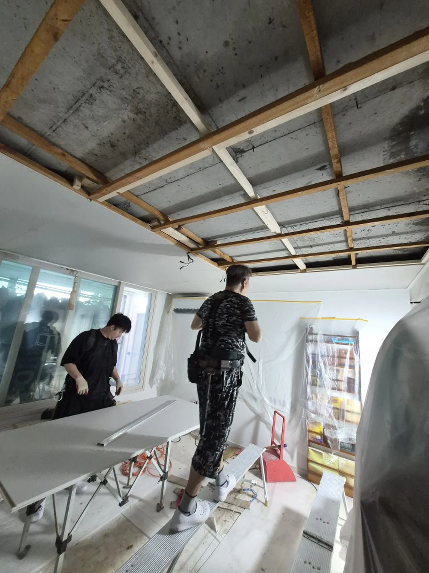 인천 서구 한국아파트 서구 한국아파트 벽지보수 시공 현장 사진